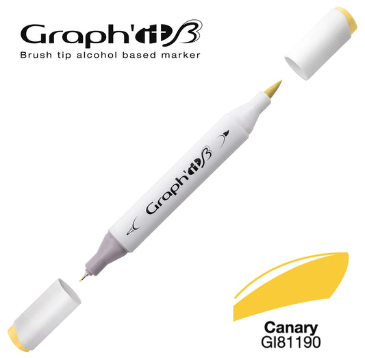 GRAPH'IT MARQUEUR BRUSH A ALCOOL 1190 CANARY