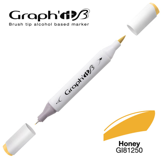 GRAPH'IT MARQUEUR BRUSH A ALCOOL 1250 HONEY