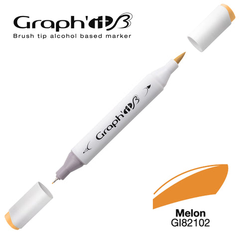 GRAPH'IT MARQUEUR BRUSH A ALCOOL 2102 MELON