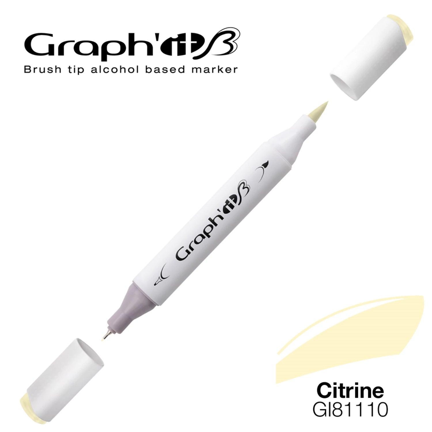 GRAPH'IT MARQUEUR BRUSH A ALCOOL 1110 CITRINE