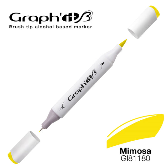 GRAPH'IT MARQUEUR BRUSH A ALCOOL 1180 MIMOSA