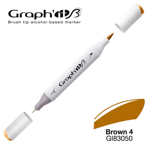 GRAPH'IT MARQUEUR BRUSH A ALCOOL 3050 BROWN 4