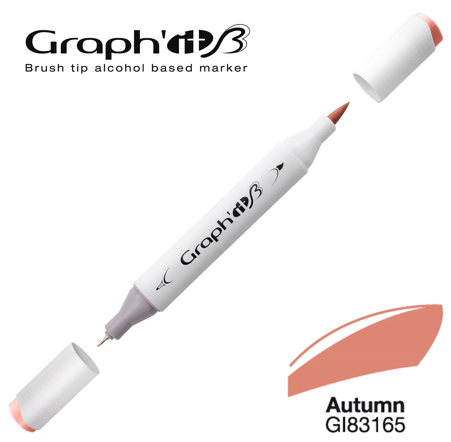 GRAPH'IT MARQUEUR BRUSH A ALCOOL 3165 AUTUMN