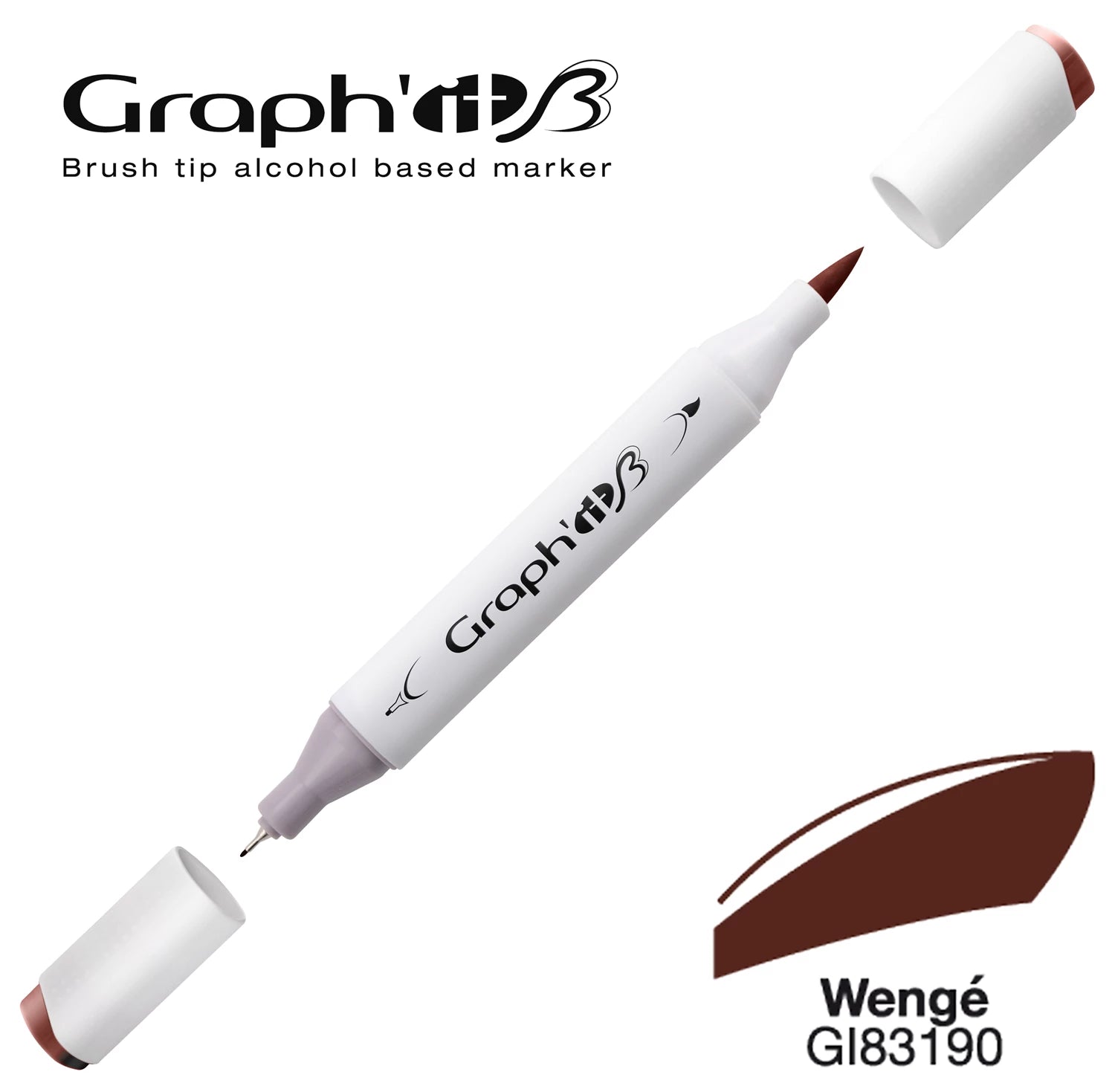 GRAPH'IT MARQUEUR BRUSH A ALCOOL 3190 WENGE