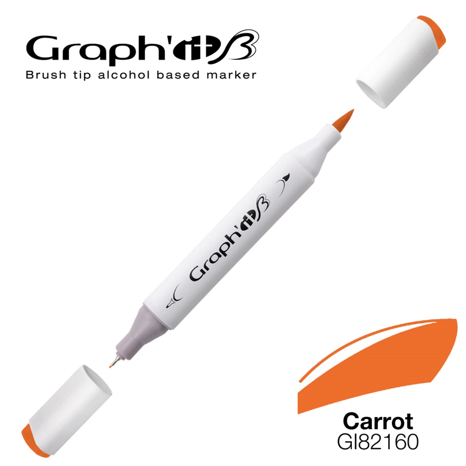 GRAPH'IT MARQUEUR BRUSH A ALCOOL 2160 CARROT