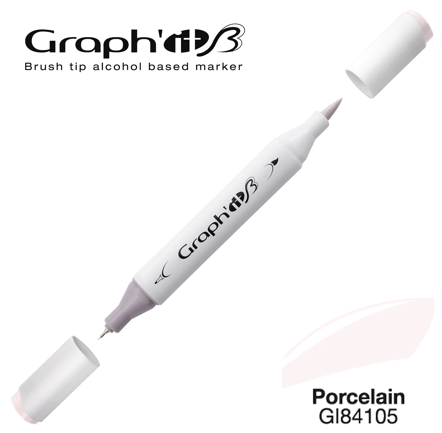 GRAPH'IT MARQUEUR BRUSH A ALCOOL 4105 PORCELAIN