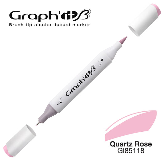 GRAPH'IT MARQUEUR BRUSH A ALCOOL 5118 QUARTZ ROSE