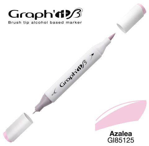 GRAPH'IT MARQUEUR BRUSH A ALCOOL 5125 AZALEA