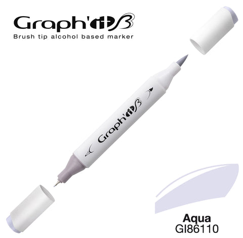 GRAPH'IT MARQUEUR BRUSH A ALCOOL 6110 AQUA