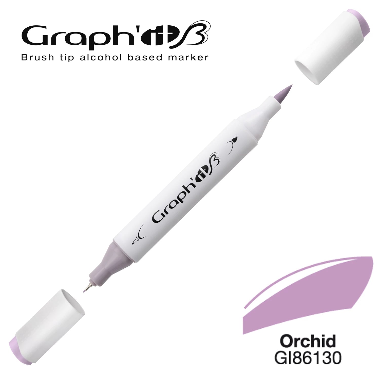 GRAPH'IT MARQUEUR BRUSH A ALCOOL 6130 ORCHID