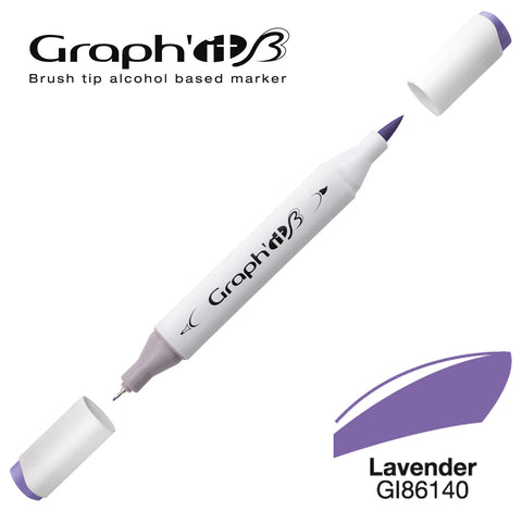 GRAPH'IT MARQUEUR BRUSH A ALCOOL 6140 LAVENDER