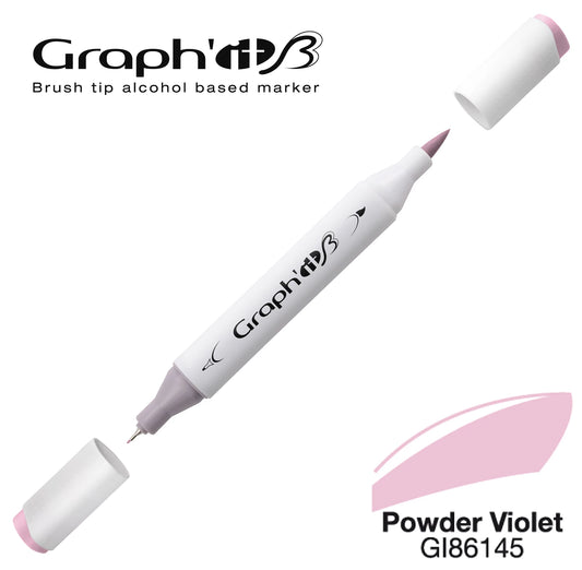 GRAPH'IT MARQUEUR BRUSH A ALCOOL 6145 POWDER VIOLET