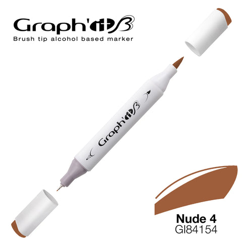 GRAPH'IT MARQUEUR BRUSH A ALCOOL 4154 NUDE 4