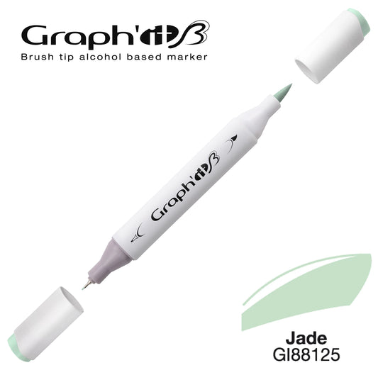 GRAPH'IT MARQUEUR BRUSH A ALCOOL 8125 JADE