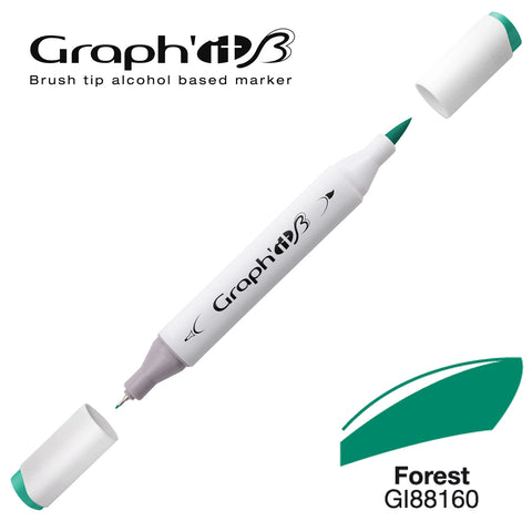 GRAPH'IT MARQUEUR BRUSH A ALCOOL 8160 FOREST