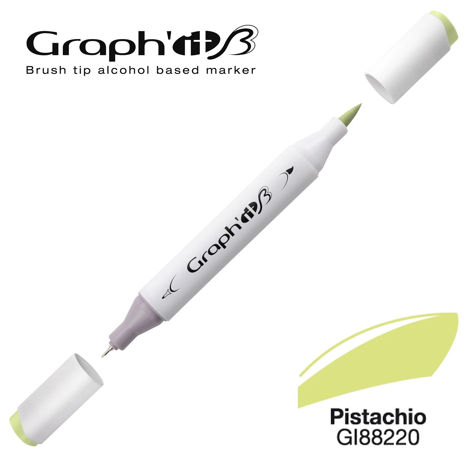 GRAPH'IT MARQUEUR BRUSH A ALCOOL 8220 PISTACHIO