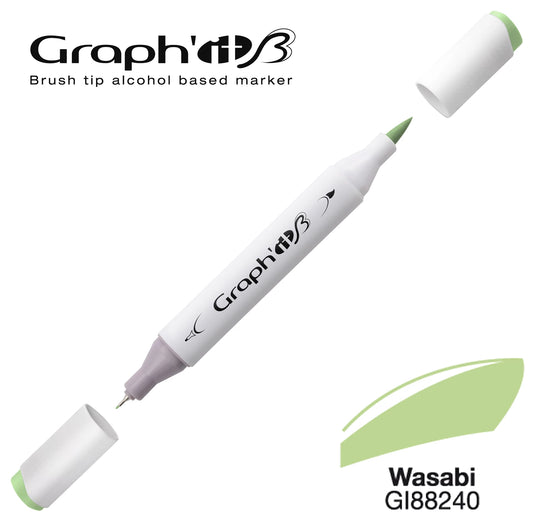 GRAPH'IT MARQUEUR BRUSH A ALCOOL 8240 WASABI