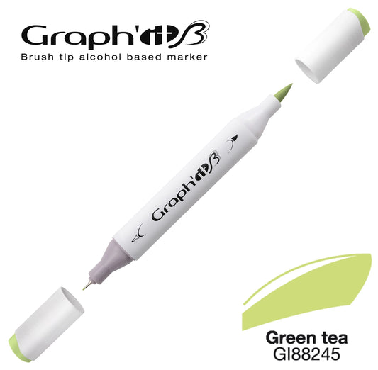 GRAPH'IT MARQUEUR BRUSH A ALCOOL 8245 GREEN TEA