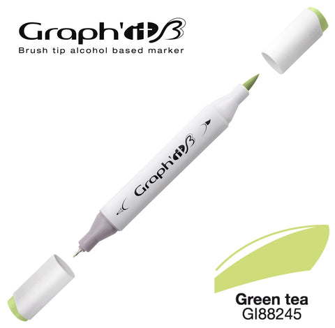 GRAPH'IT MARQUEUR BRUSH A ALCOOL 8245 GREEN TEA