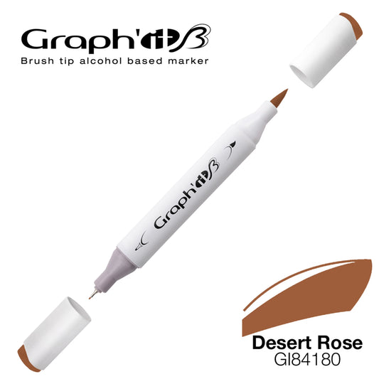 GRAPH'IT MARQUEUR BRUSH A ALCOOL 4180 DESERT ROSE
