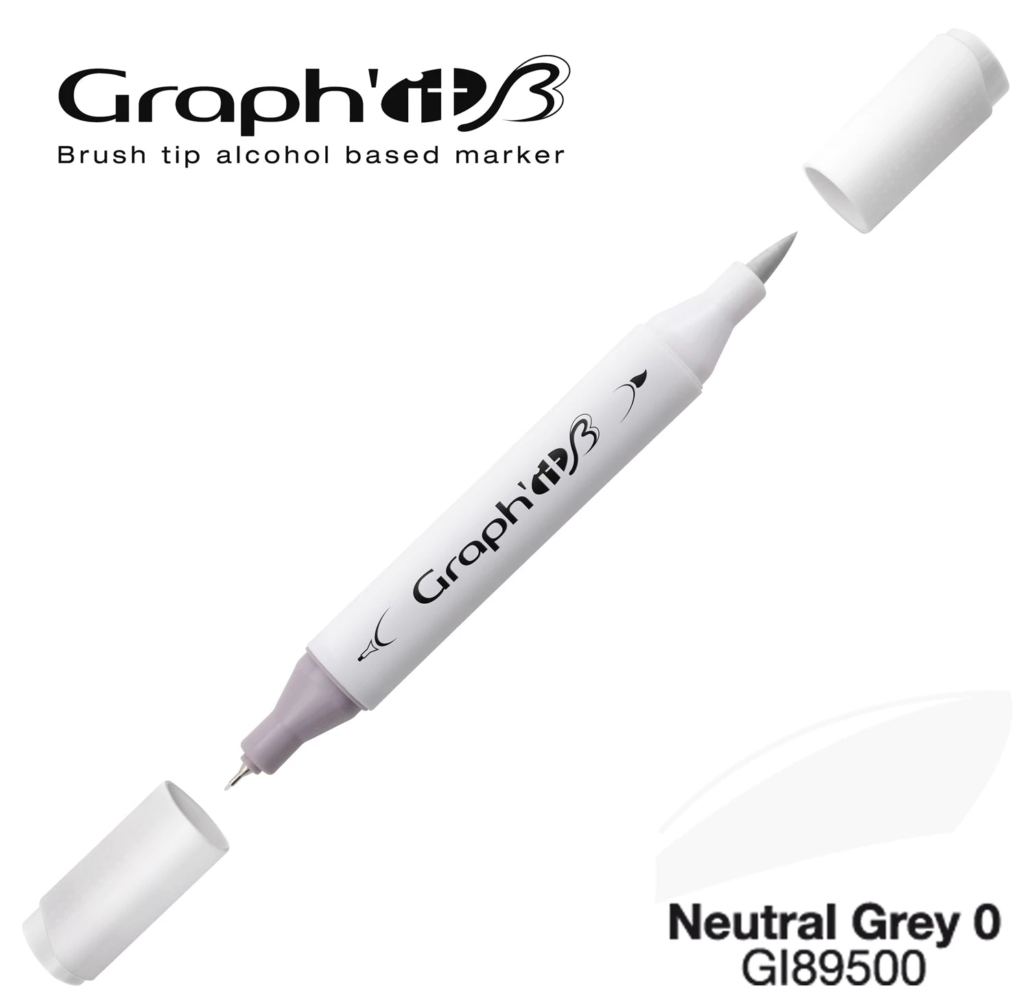 GRAPH'IT MARQUEUR BRUSH A ALCOOL 9500 NEUTRAL GREY 0