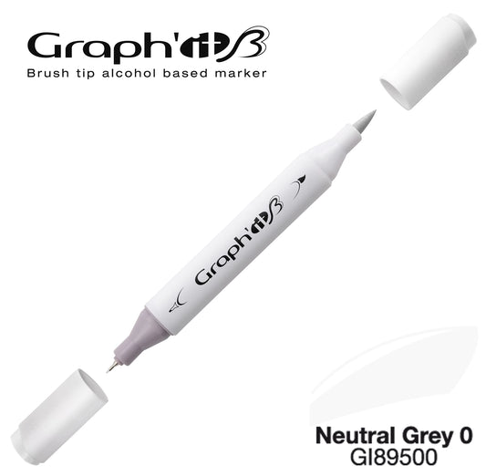 GRAPH'IT MARQUEUR BRUSH A ALCOOL 9500 NEUTRAL GREY 0