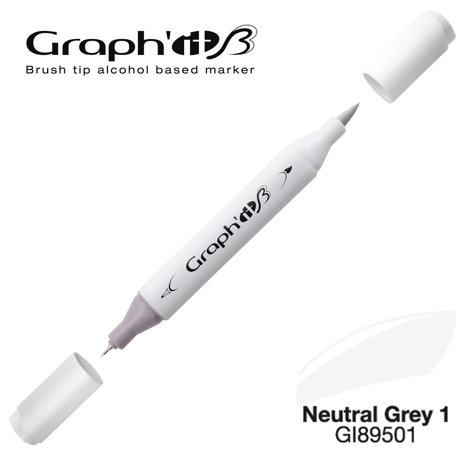 GRAPH'IT MARQUEUR BRUSH A ALCOOL 9501 NEUTRAL GREY 1