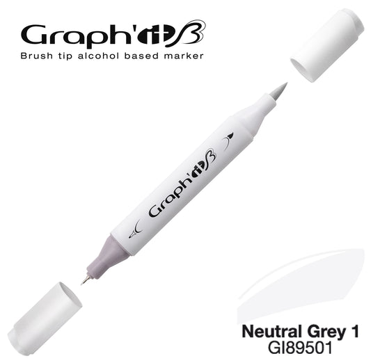 GRAPH'IT MARQUEUR BRUSH A ALCOOL 9501 NEUTRAL GREY 1