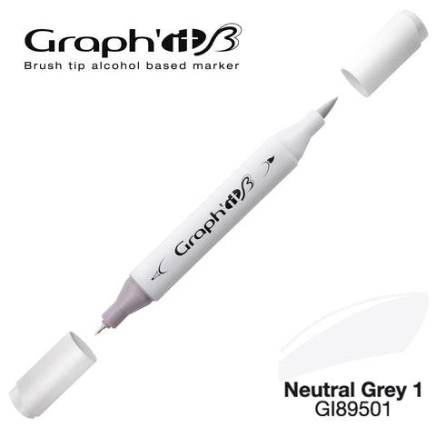 GRAPH'IT MARQUEUR BRUSH A ALCOOL 9501 NEUTRAL GREY 1