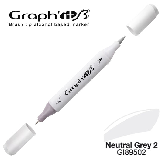 GRAPH'IT MARQUEUR BRUSH A ALCOOL 9502 NEUTRAL GREY 2