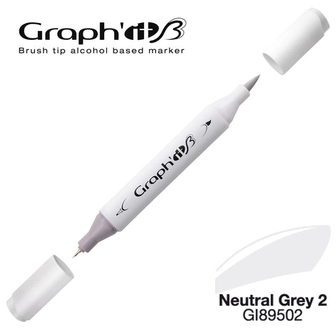 GRAPH'IT MARQUEUR BRUSH A ALCOOL 9502 NEUTRAL GREY 2