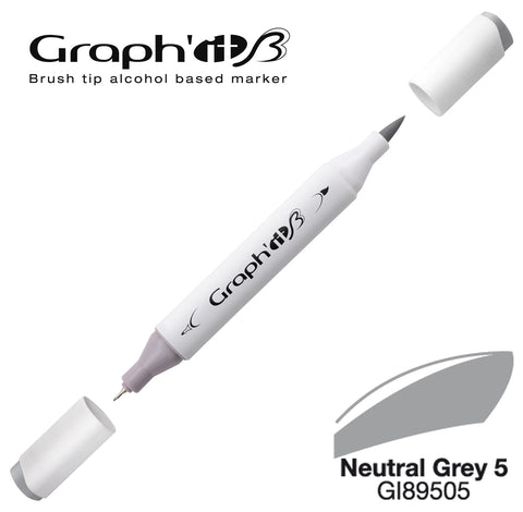 GRAPH'IT MARQUEUR BRUSH A ALCOOL 9505 NEUTRAL GREY 5