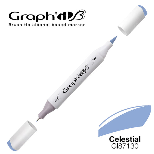 GRAPH'IT MARQUEUR BRUSH A ALCOOL 7130 CELESTIAL