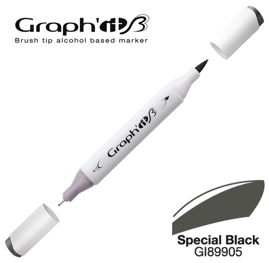 GRAPH'IT MARQUEUR BRUSH A ALCOOL 9905 SPECIAL BLACK