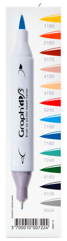 GRAPH'IT BRUSH & EXTRA FINE SET 12 MARQUEURS MANGA SHONEN