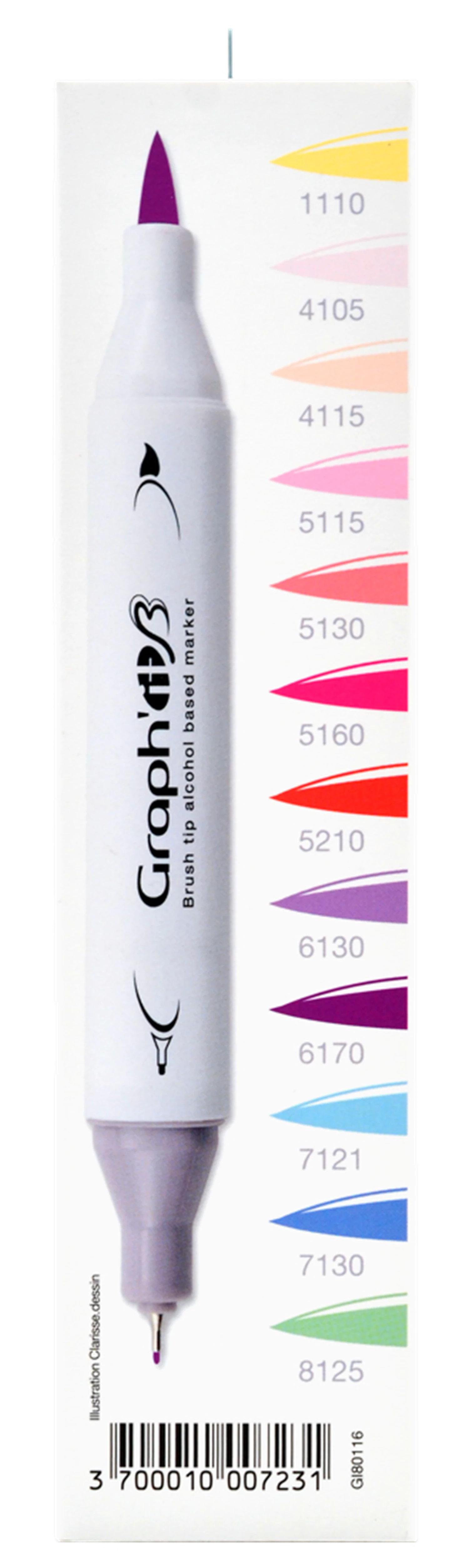 GRAPH'IT BRUSH & EXTRA FINE SET 12 MARQUEURS MANGA SHOJO