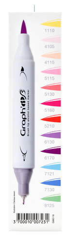 GRAPH'IT BRUSH & EXTRA FINE SET 12 MARQUEURS MANGA SHOJO