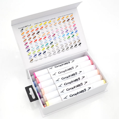 GRAPH'IT BRUSH & EXTRA FINE SET 12 MARQUEURS MANGA SHOJO