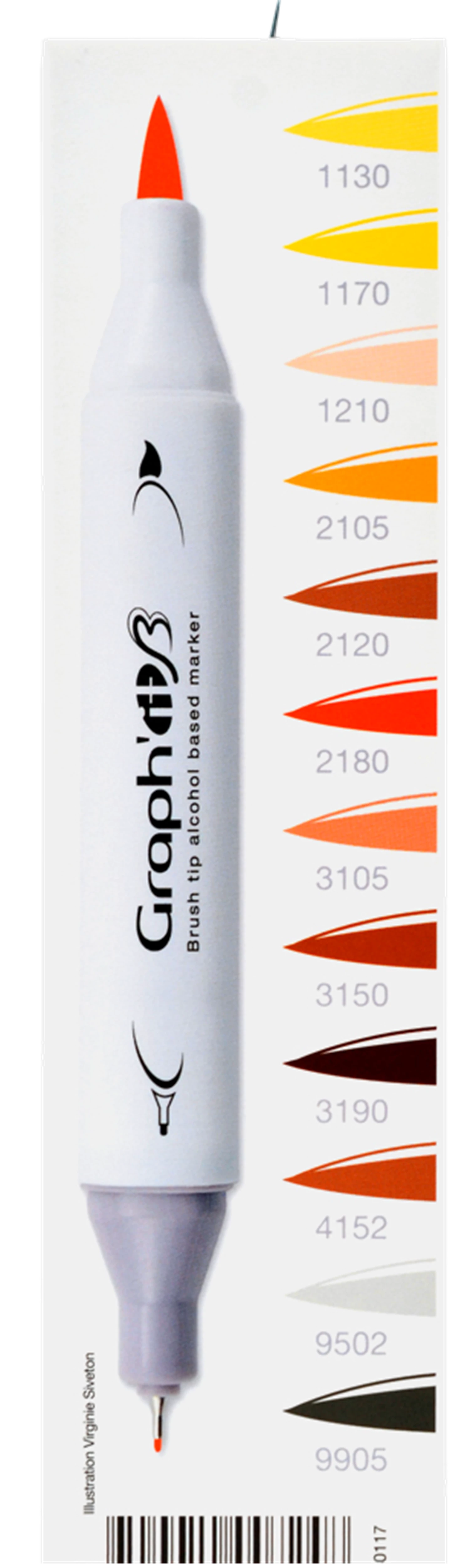 GRAPH'IT BRUSH & EXTRA FINE SET 12 MARQUEURS HAIRSTYLE