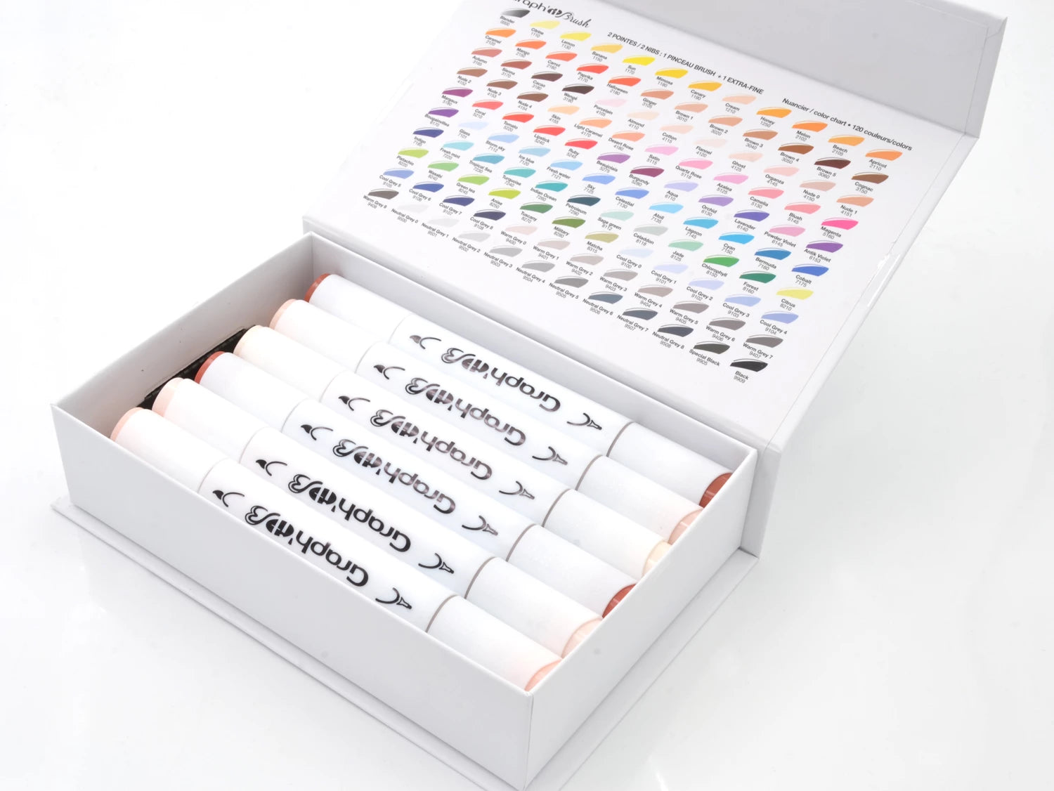 GRAPH'IT BRUSH & EXTRA FINE SET 12 MARQUEURS PEOPLE