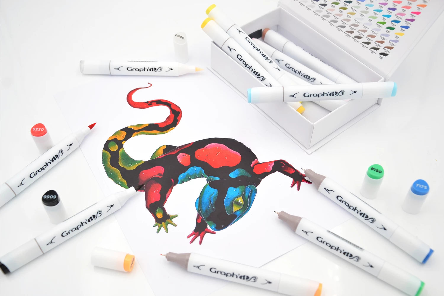 GRAPH'IT BRUSH & EXTRA FINE SET 12 MARQUEURS ESSENTIAL