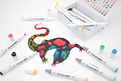 GRAPH'IT BRUSH & EXTRA FINE SET 12 MARQUEURS ESSENTIAL