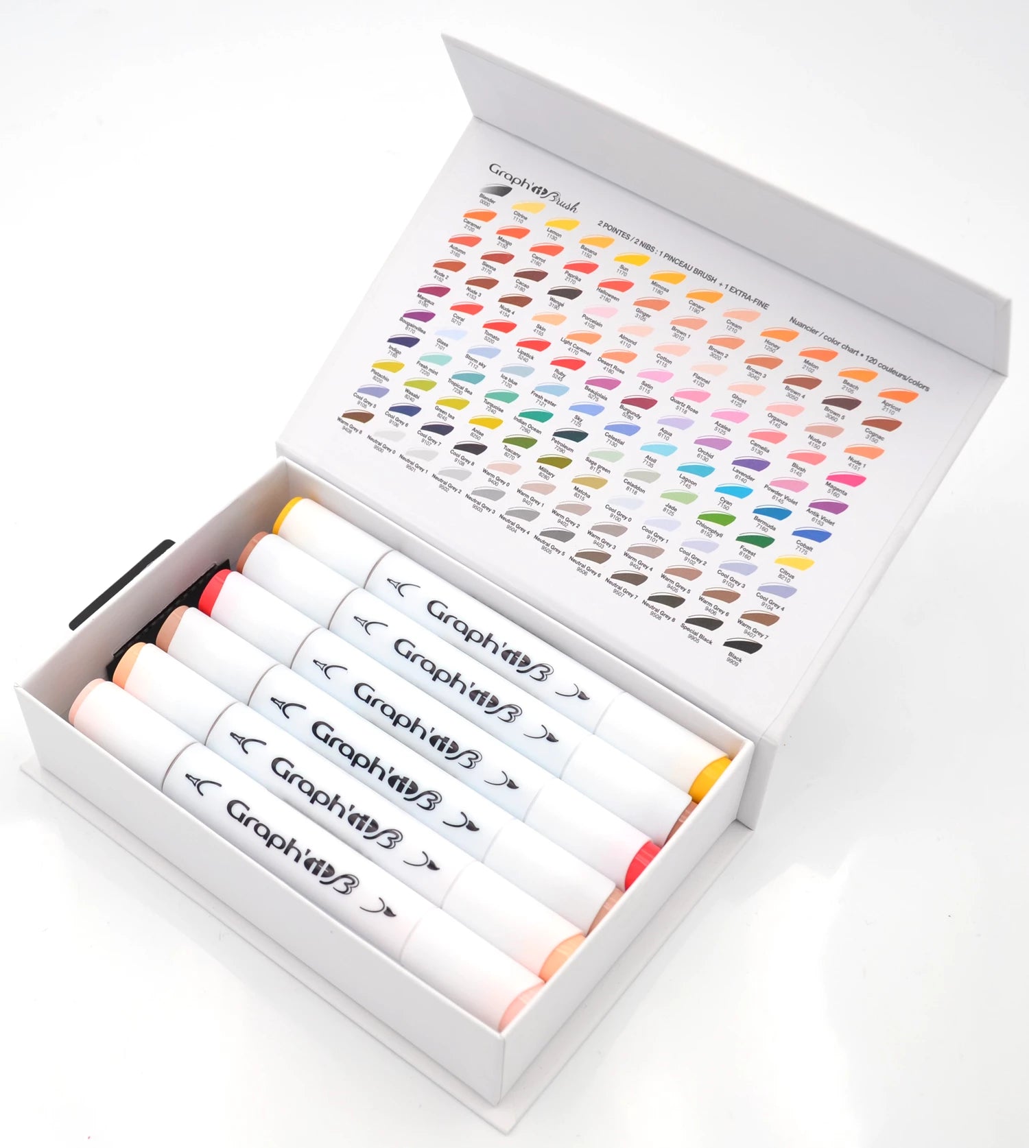 GRAPH'IT BRUSH & EXTRA FINE SET 12 MARQUEURS COMICS