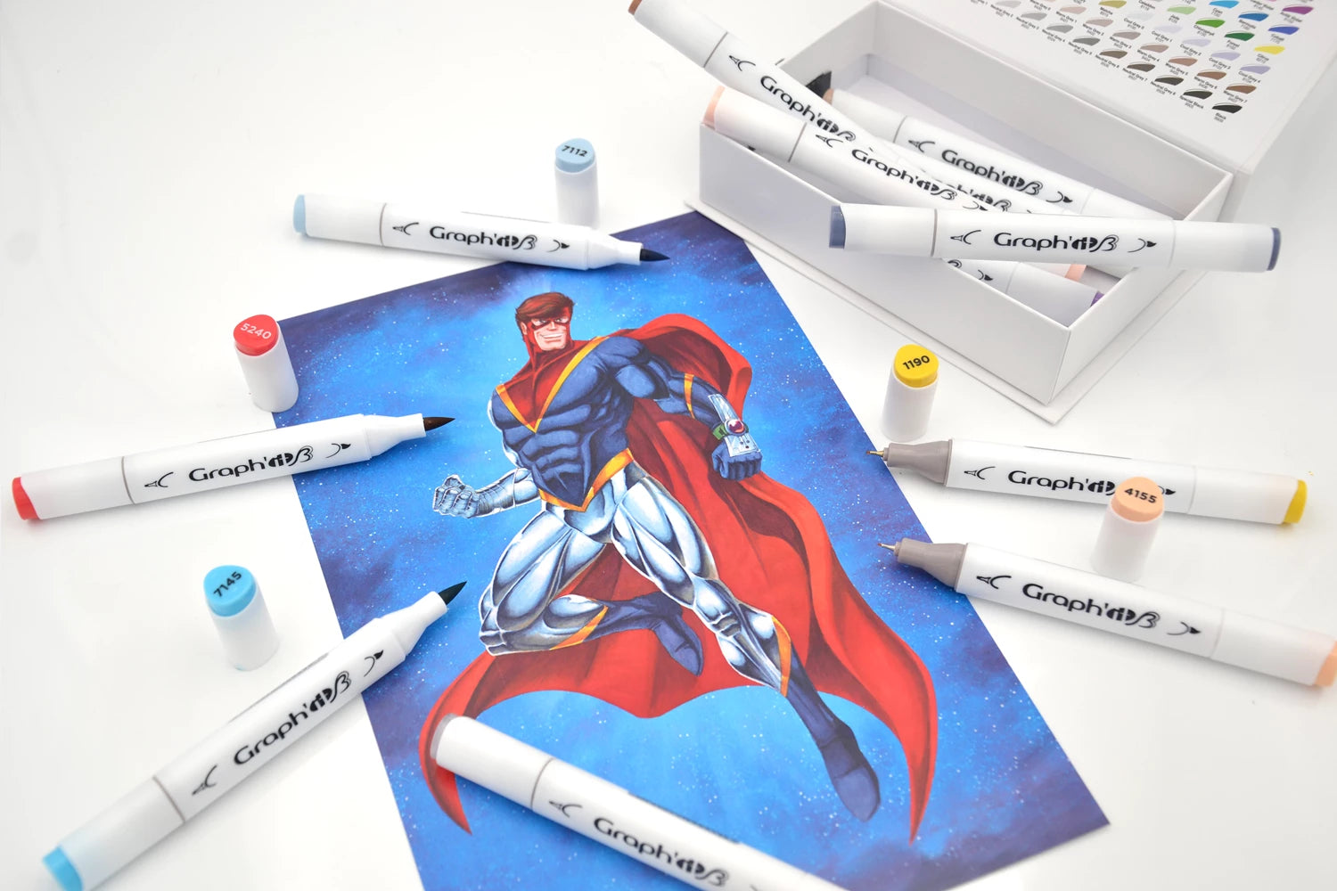 GRAPH'IT BRUSH & EXTRA FINE SET 12 MARQUEURS COMICS