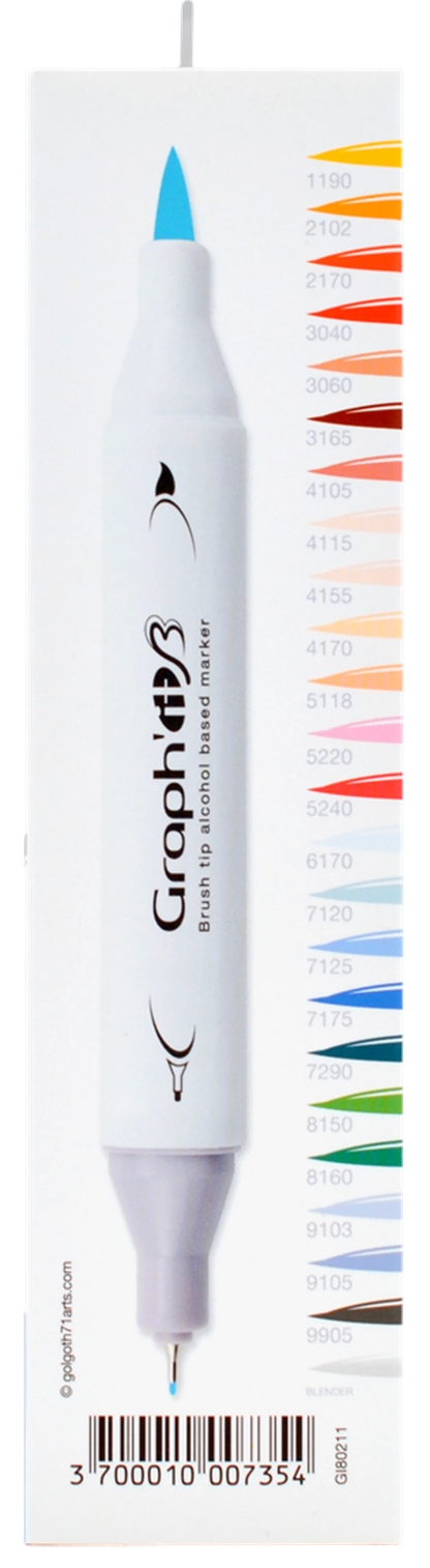 GRAPH'IT BRUSH & EXTRA FINE SET 24 MARQUEURS COMICS