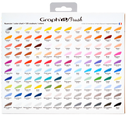 GRAPH'IT BRUSH & EXTRA FINE SET 24 MARQUEURS COMICS