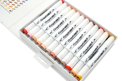 GRAPH'IT BRUSH & EXTRA FINE SET 24 MARQUEURS COMICS