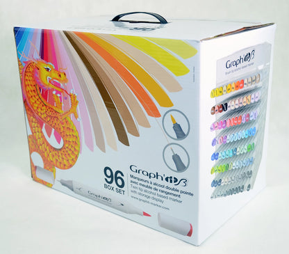 GRAPH'IT BRUSH & EXTRA FINE COFFRET 96 MARQUEURS + PRESENTOI