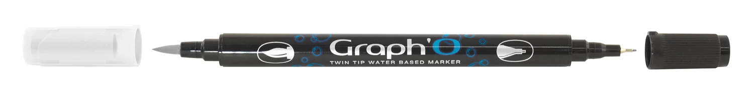 GRAPH'O FEUTRE DOUBLE POINTE A BASE D'EAU 0000 BLENDER