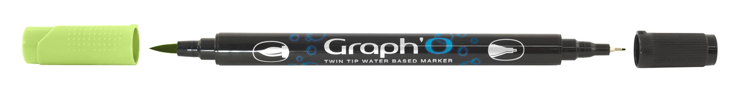 GRAPH'O FEUTRE DOUBLE POINTE A BASE D'EAU 8250 ANISE